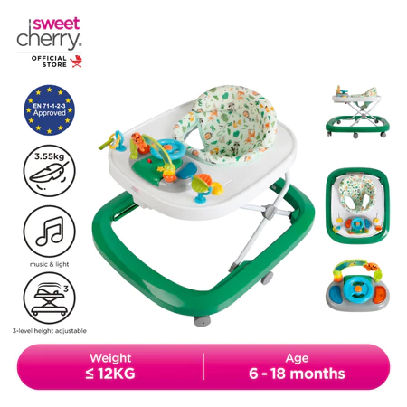 Sweet Cherry Baby Learning Walker Adjustable Height