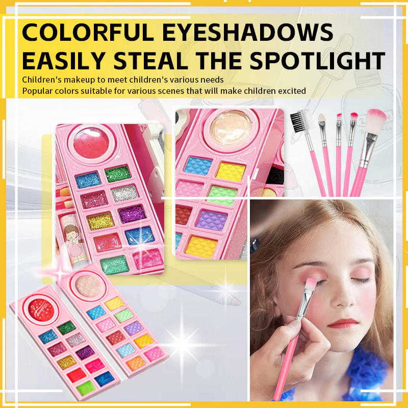 Lemonu Baby Kanak-kanak Make Up Set Mainan - Image 3