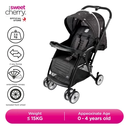 Sweet Cherry Easy & Quick Folding Baby Full-Size Stroller