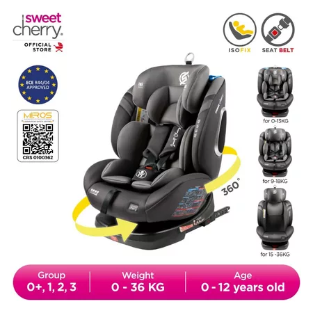 Sweet Cherry ISOFIX 360° Rotation Baby Carseat Newborn
