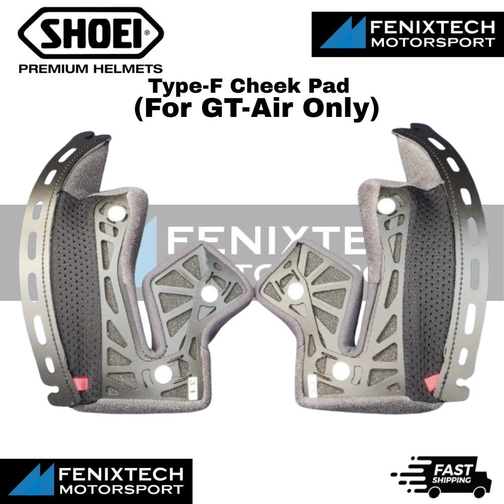 SHOEI Type-F Cheek Pad ( For GT-Air Only ) Motorcycle Helmet Padding 100% Original - Image 2