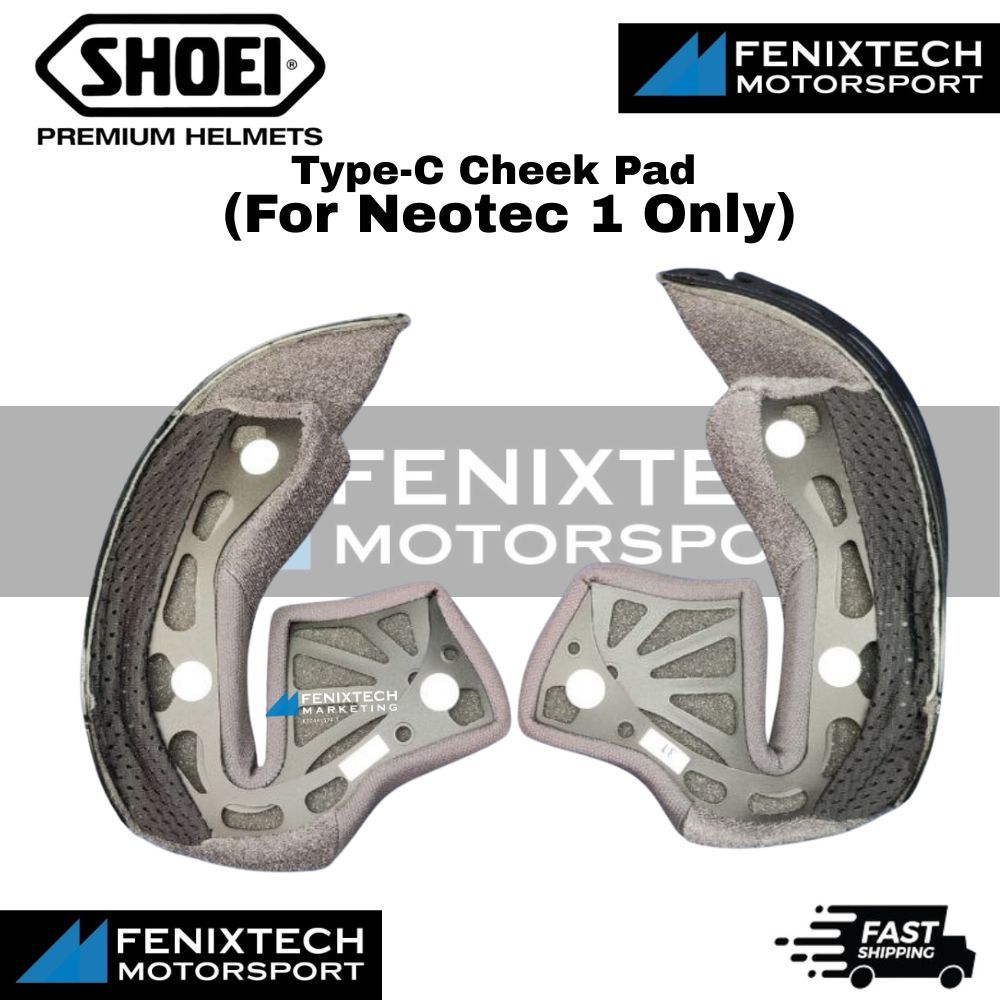 SHOEI Type-C Cheek Pad ( For Neotec 1 Only ) Motorcycle Helmet Padding 100% Original - Image 2