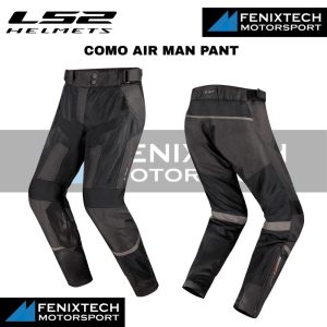 LS2 Como Air Man Pant ( Black Dark Grey ) Short 100% Original