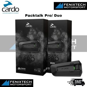 CARDO Packtalk Pro / Duo Motorcycle Helmet Bluetooth Intercom Mesh Communication JBL Waterproof 100% Original