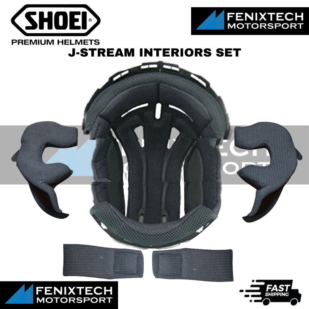 SHOEI J-Stream Motorcycle Helmet Padding Full Set ( For J-Force 2/3 Only ) 100% Original