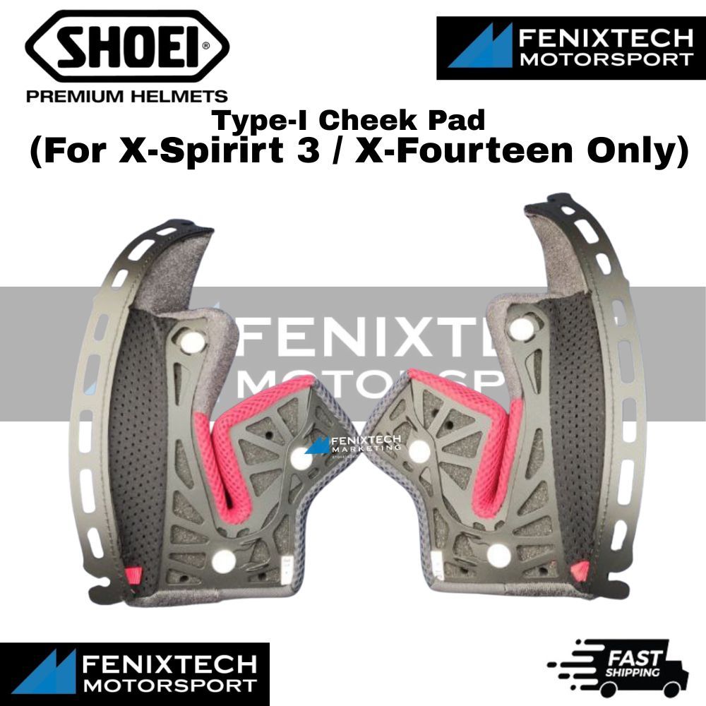 SHOEI Type-I Cheek Pad ( For X-Spirirt 3 / X-Fourteen Only ) Motorcycle Helmet Padding 100% Original - Image 2