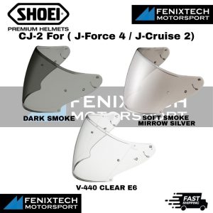 SHOEI Visor CJ-2 with Pin Anti-Fog Lens Motorcycle Helmet Visor for J-Force 4 / J-Cruise 100% Original