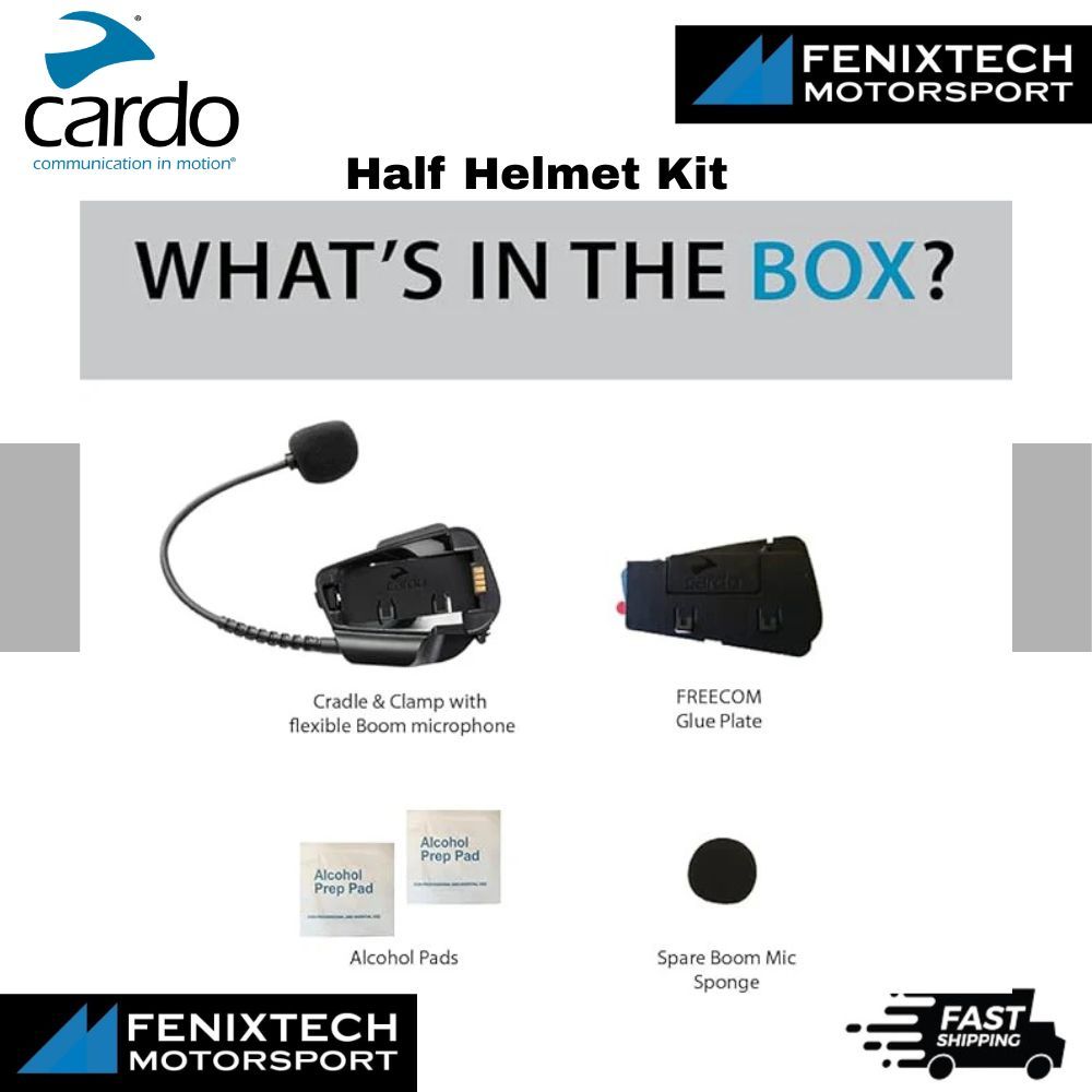 CARDO Half Helmet Kit for Packtalk Edge /Freecom Spirit /Packtalk Line 100% Original - Image 6