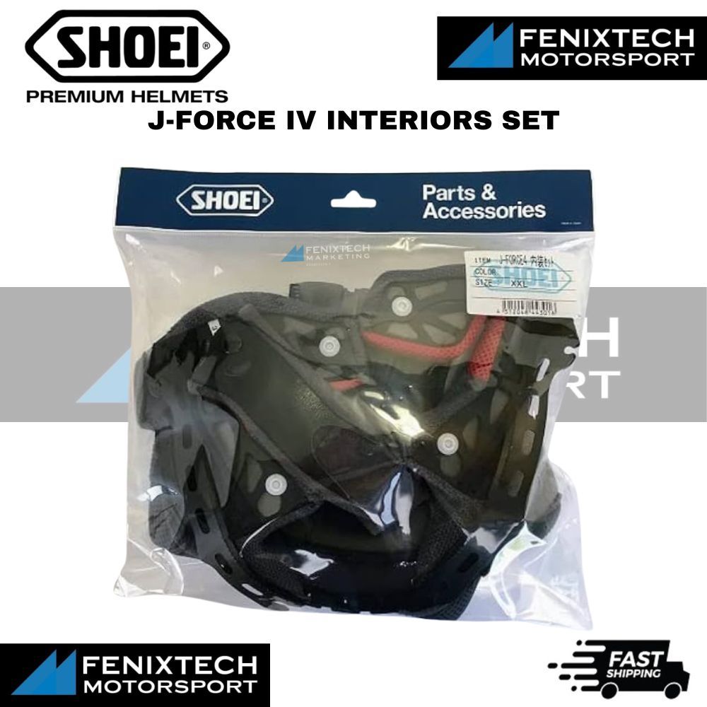 SHOEI J-Force 4 Interiors Set Motorcycle Helmet Padding Full Set ( For J-Force 4 Only ) 100% Original - Image 6
