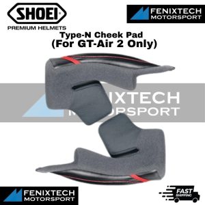 SHOEI Type-N Cheek Pad ( For GT-Air II Only ) Motorcycle Helmet Padding 100% Original