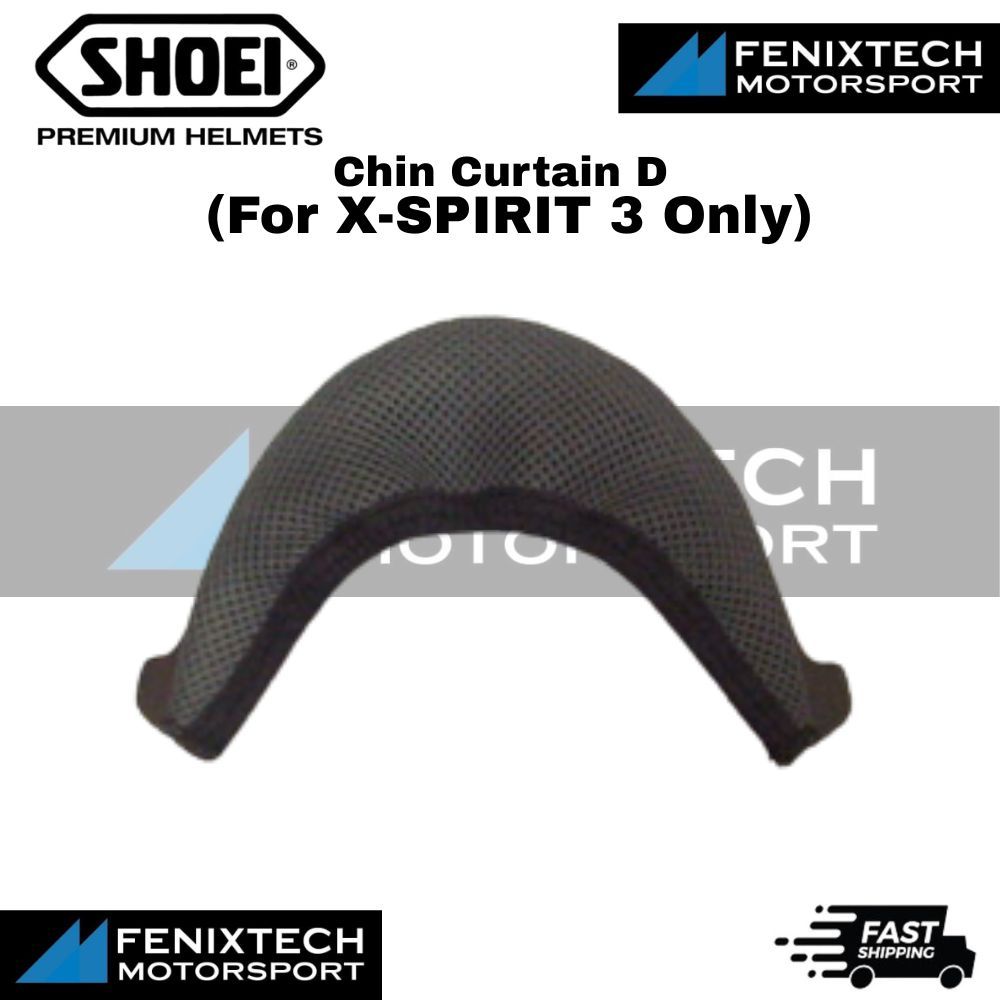 SHOEI Chin Curtain D ( For X-SPIRIT 3 Only ) Motorcycle Helmet Padding 100% Original