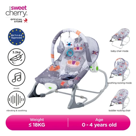 Sweet Cherry Infant to Toddler Rocker Bouncer Chair