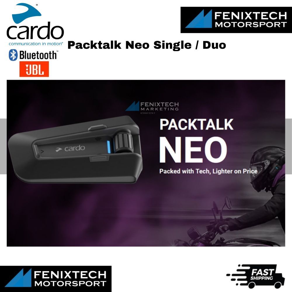 CARDO Packtalk Neo Single / Duo Pack with JBL Motorcycle Intercom Mesh Communication 100% Original - Image 6