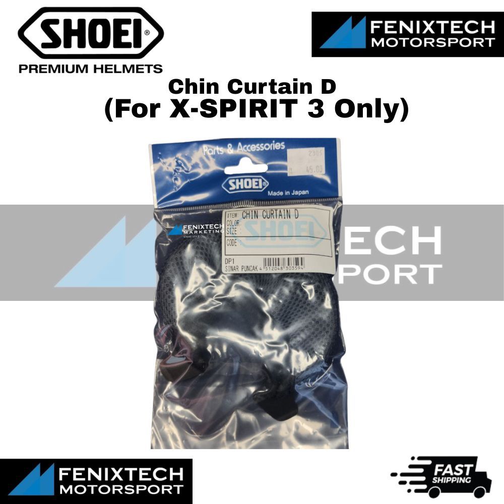 SHOEI Chin Curtain D ( For X-SPIRIT 3 Only ) Motorcycle Helmet Padding 100% Original - Image 3