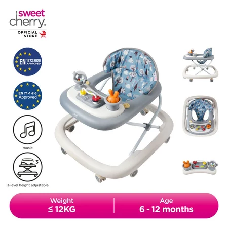 Sweet Cherry Baby Walker Adjustable Height