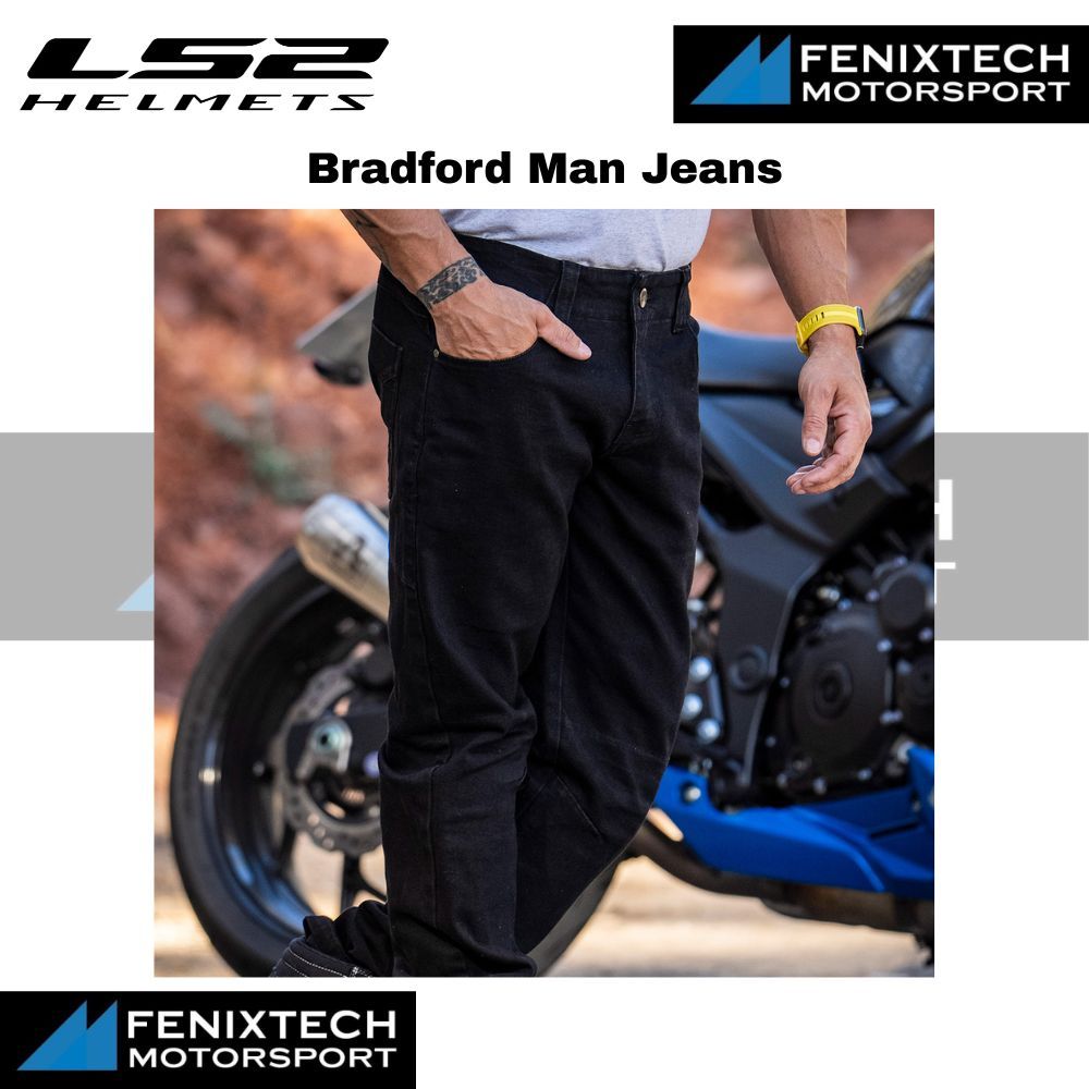 LS2 Bradford Man Jeans Motorcycle Stylish Slim Cut Jeans 100% Original - Image 2