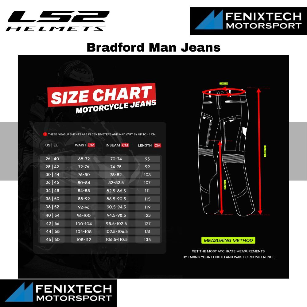 LS2 Bradford Man Jeans Motorcycle Stylish Slim Cut Jeans 100% Original - Image 4