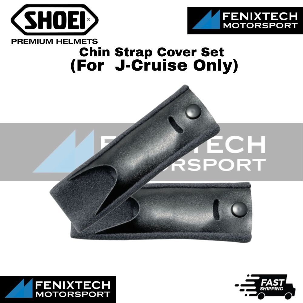 SHOEI Chin Strap Cover Set ( For J-Cruise Only ) Motorcycle Helmet Parts 100% Original - Image 2