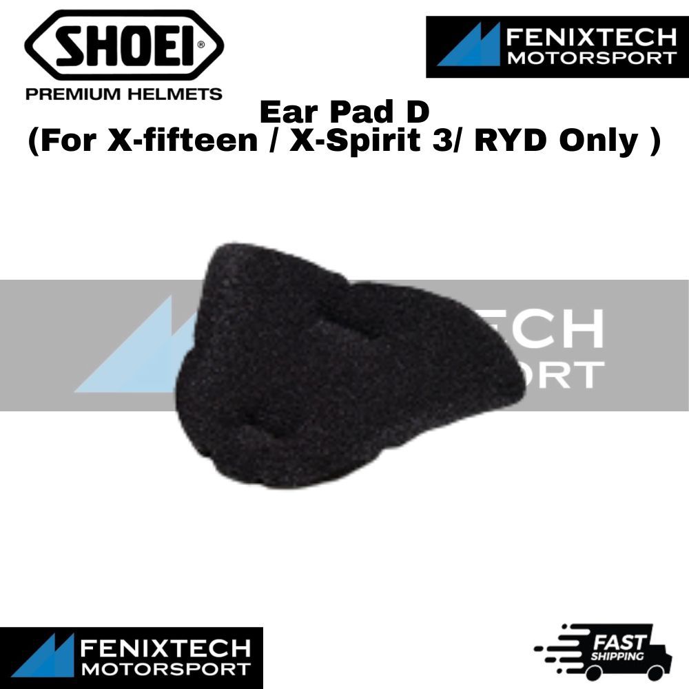 SHOEI Ear Pad D ( For X-fifteen / X-SPIRIT 3/ RYD Only ) Motorcycle Helmet Parts 100% Original - Image 3