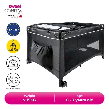 Sweet Cherry One-Pull Auto-Fold Baby Playpen