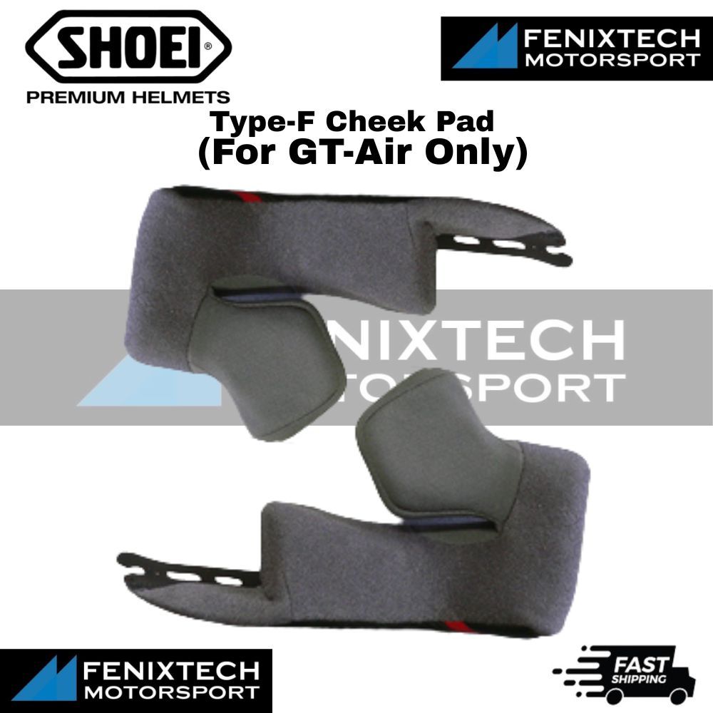 SHOEI Type-F Cheek Pad ( For GT-Air Only ) Motorcycle Helmet Padding 100% Original