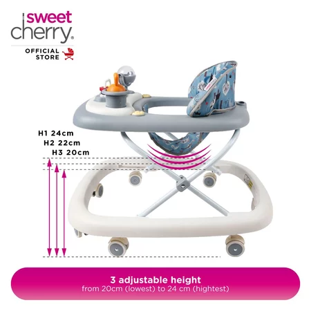 Sweet Cherry Baby Walker Adjustable Height - Image 3