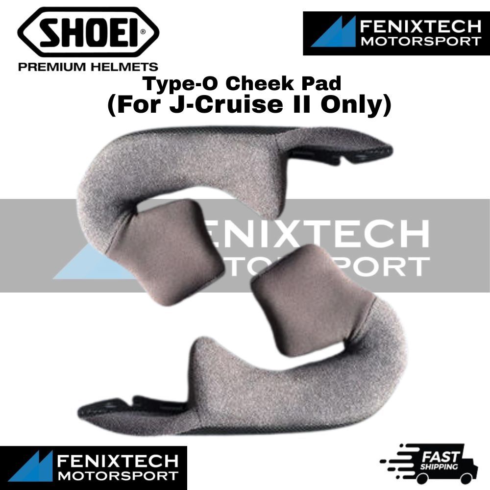 SHOEI Type-O Cheek Pad ( For J-Cruise II Only ) Motorcycle Helmet Padding 100% Original