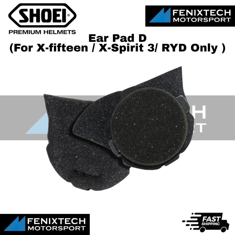 SHOEI Ear Pad D ( For X-fifteen / X-SPIRIT 3/ RYD Only ) Motorcycle Helmet Parts 100% Original - Image 2