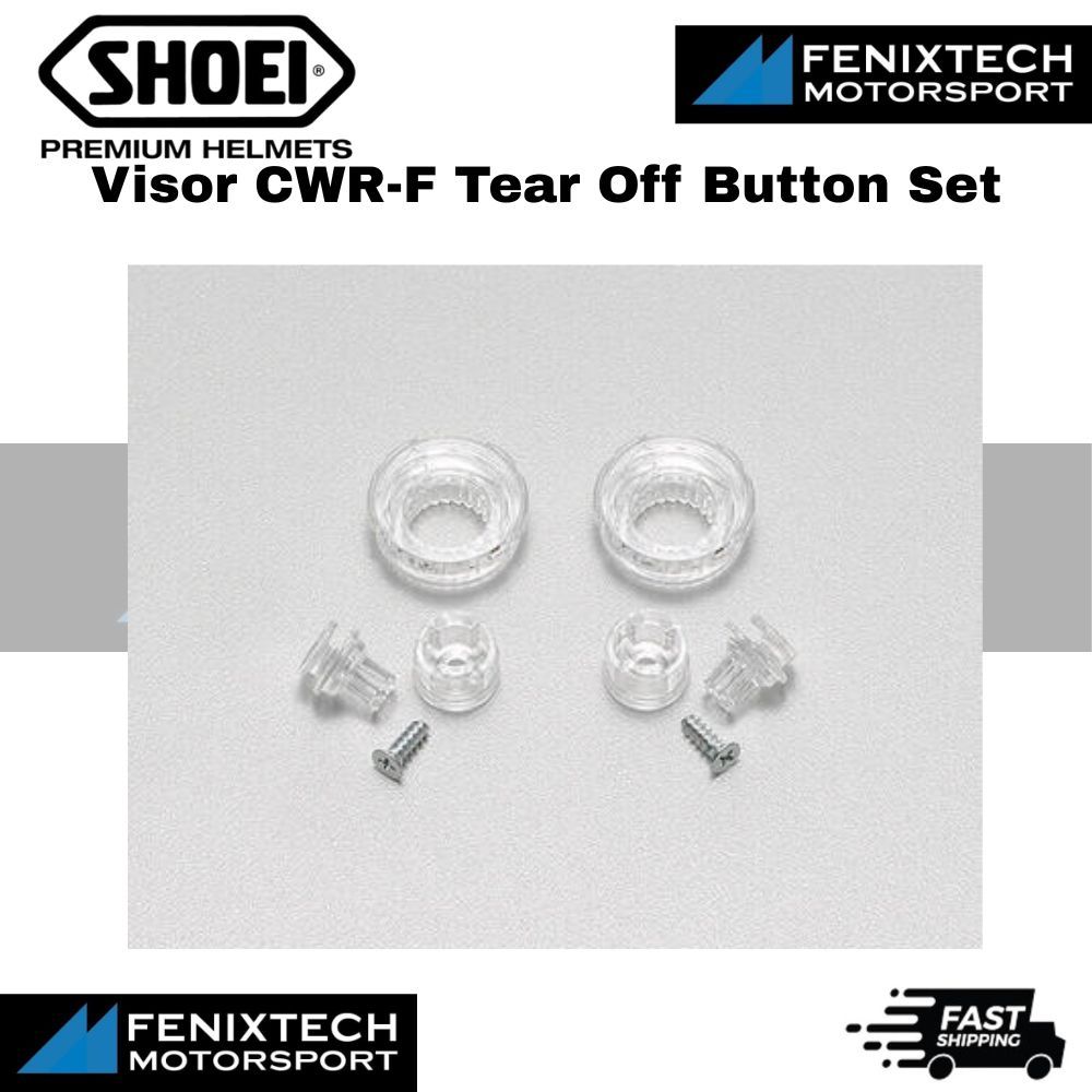 SHOEI Visor CWR-F Tear Off Button Set Motorcycle Helmet Replacement Parts 100% Original - Image 2
