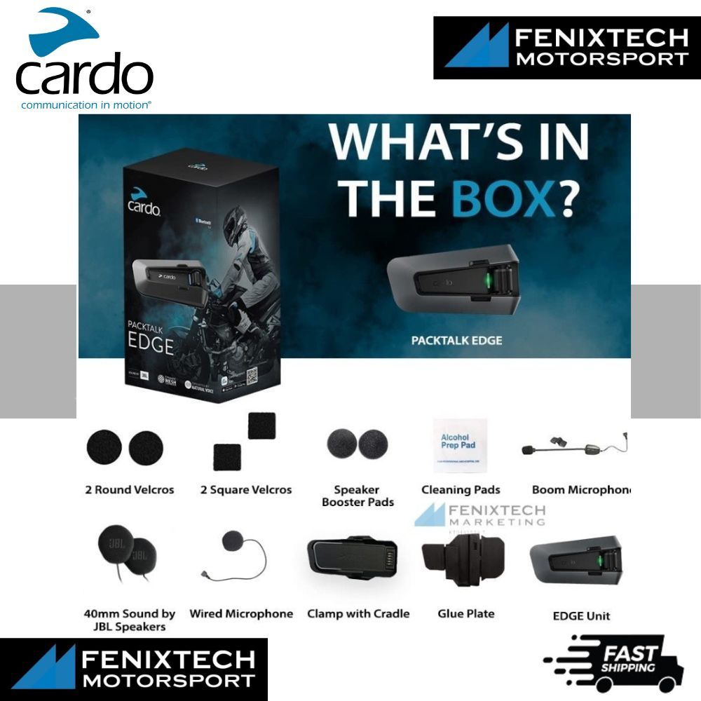 CARDO Packtalk Edge / Packtalk Edge KTM Motorcycle Bluetooth Communication System Headset Intercom 100% Original - Image 3