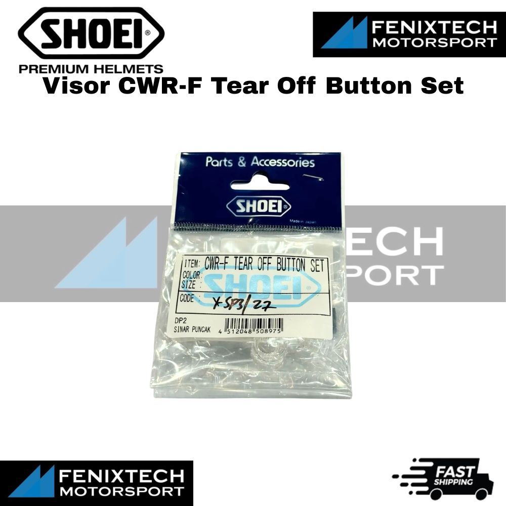 SHOEI Visor CWR-F Tear Off Button Set Motorcycle Helmet Replacement Parts 100% Original - Image 3