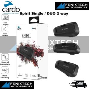 CARDO Spirit Single / Duo Pack Motorcycle Bluetooth Helmet Intercom Waterproof 2-Way Communication 100% Original