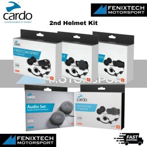 CARDO Packtalk JBL 2nd Helmet Kit Motorcycle Bluetooth Intercom Audio Set 100% Original