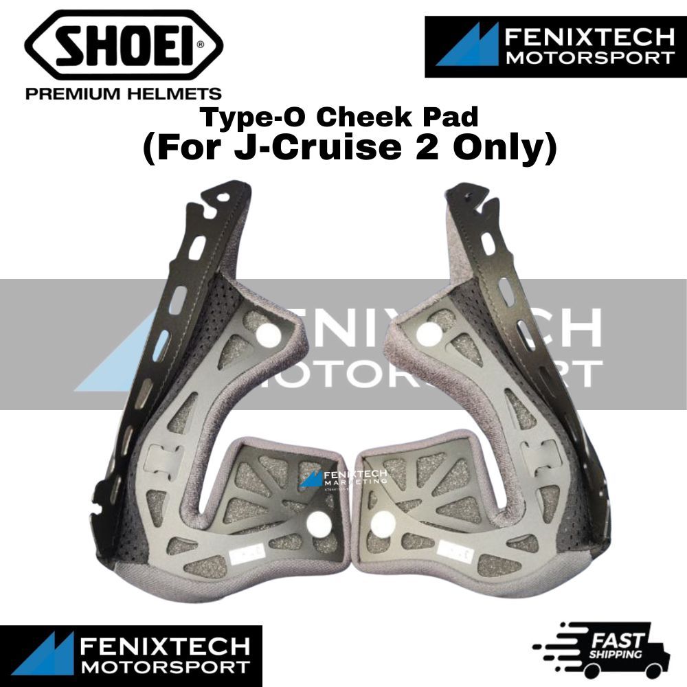 SHOEI Type-O Cheek Pad ( For J-Cruise II Only ) Motorcycle Helmet Padding 100% Original - Image 2
